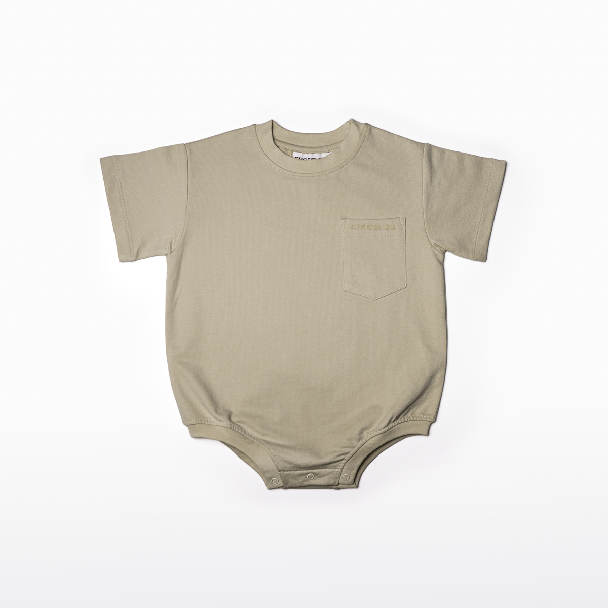 Oversized SS Romper // Dusty Sage