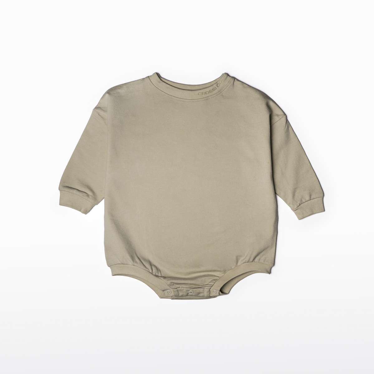 Oversized LS Romper // Dusty Sage