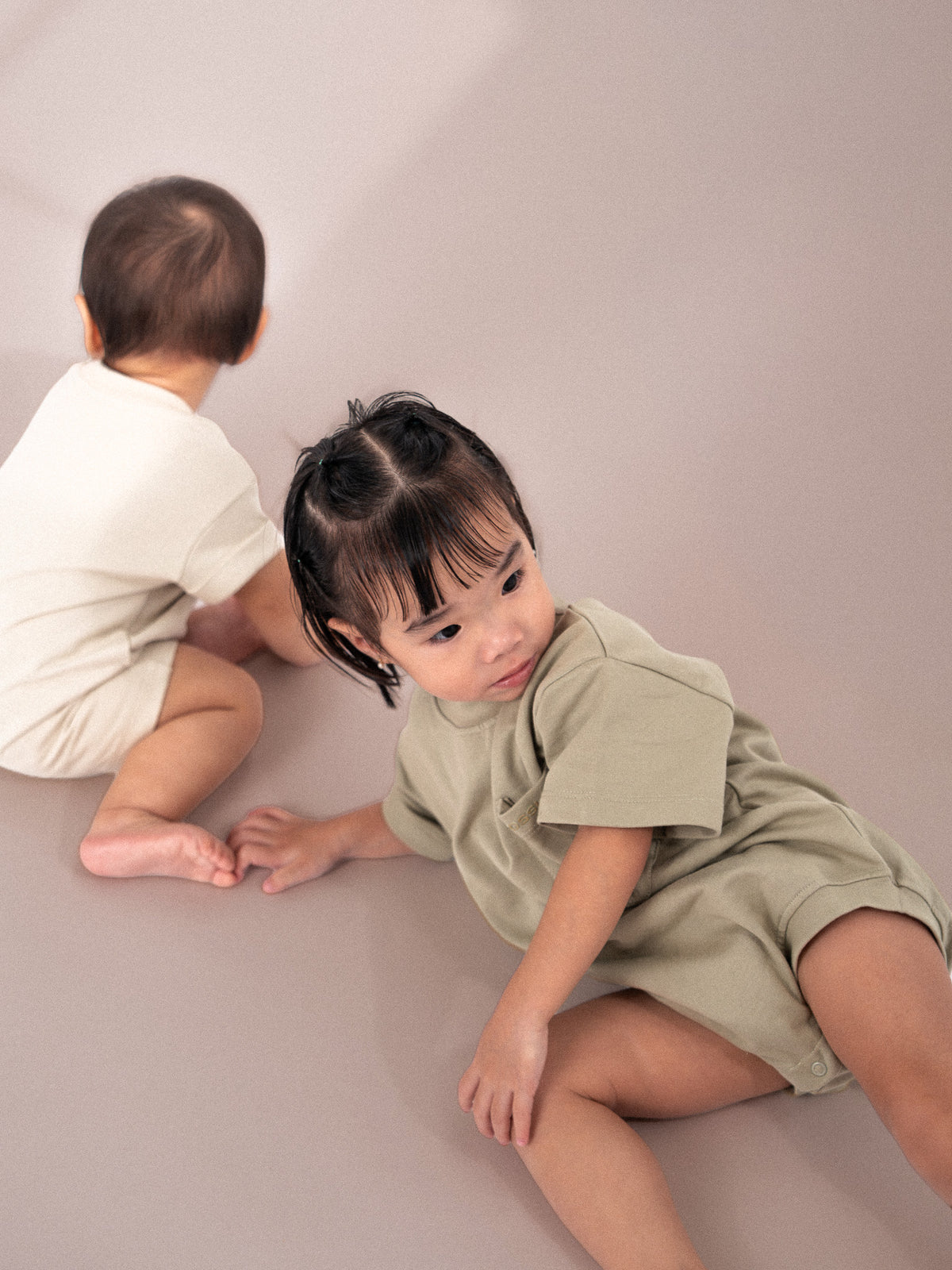 Oversized SS Romper // Dusty Sage