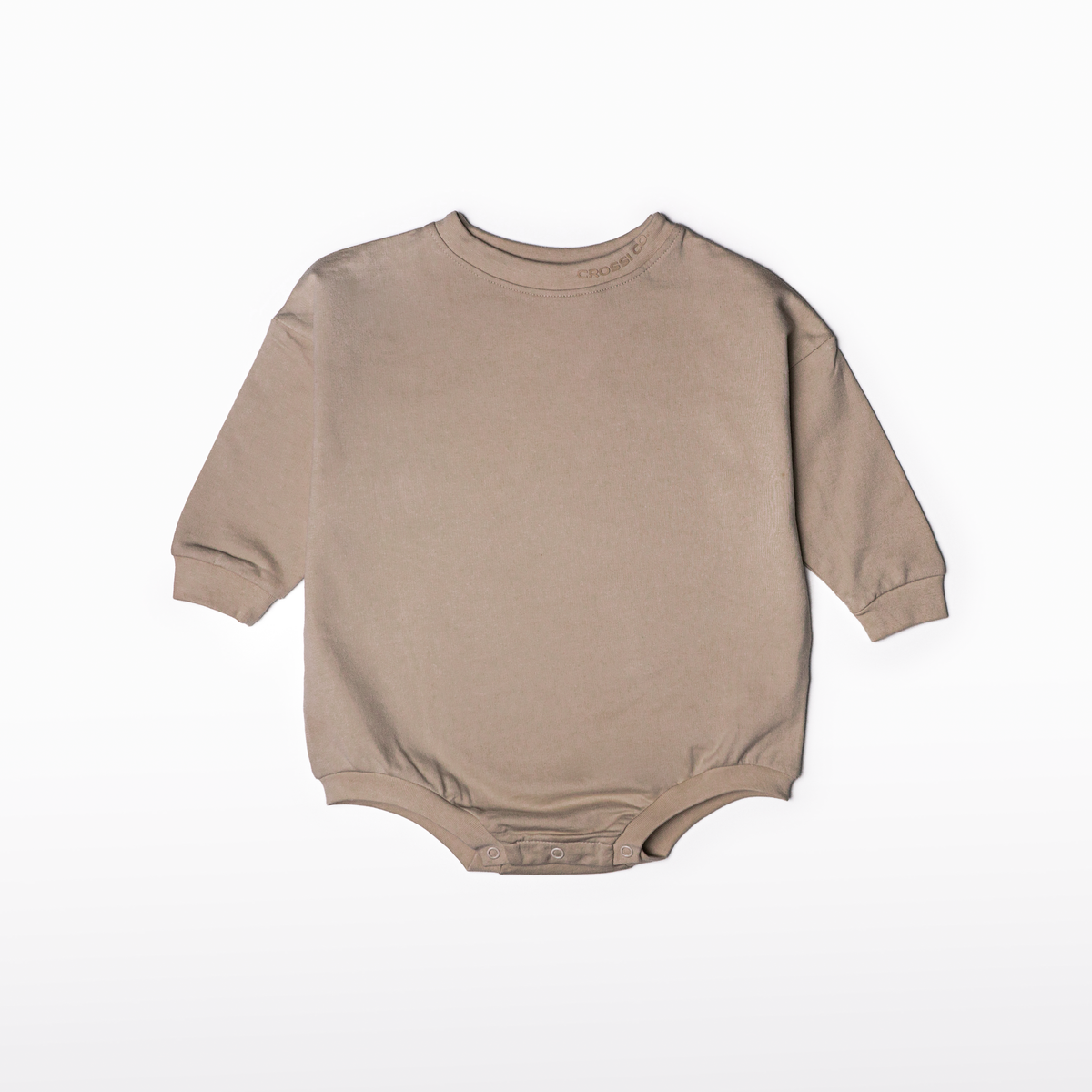 Oversized LS Romper // Safari
